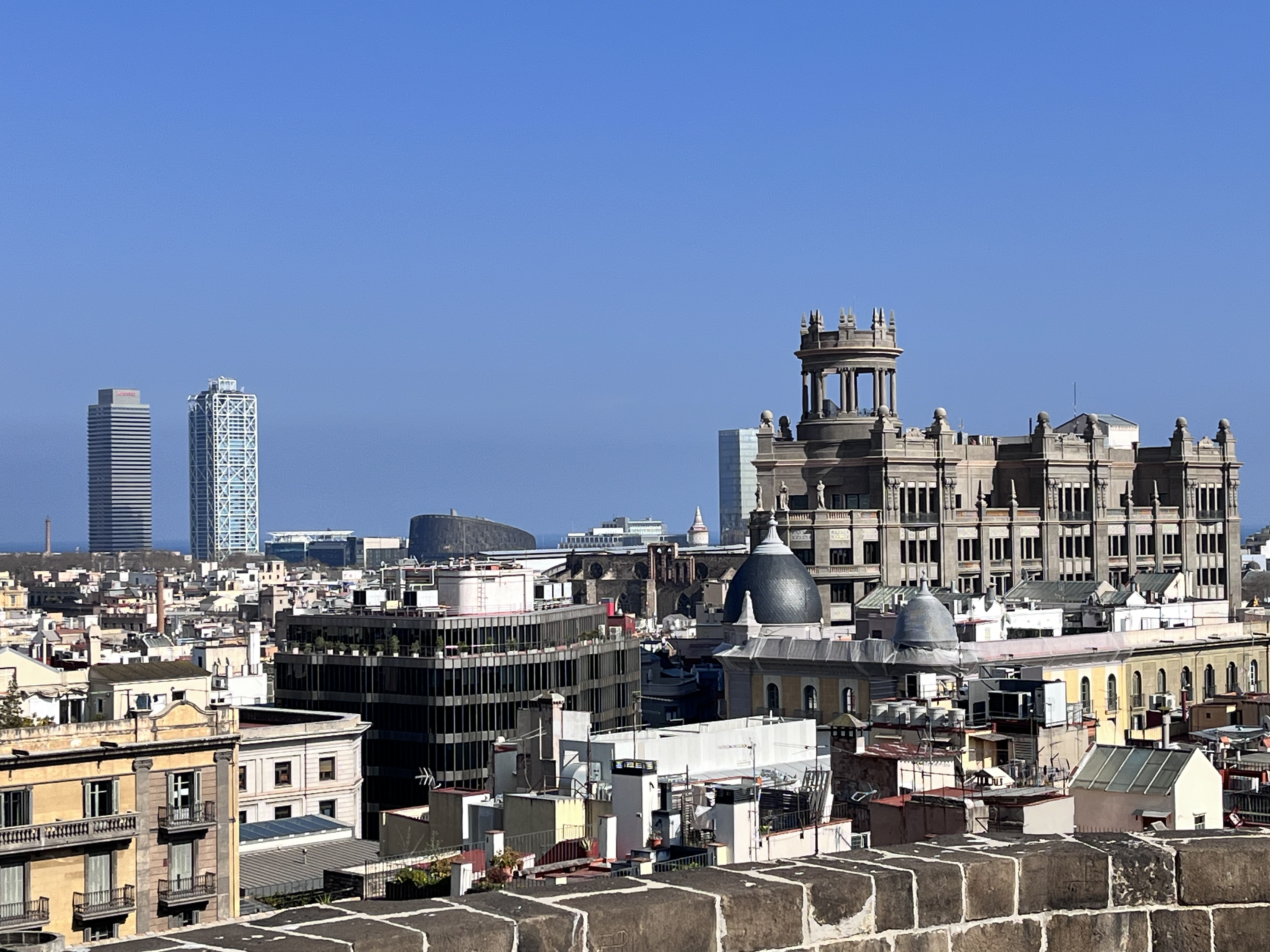 View of Barcelona from above, the city that will host the tenth Bombing of Poems